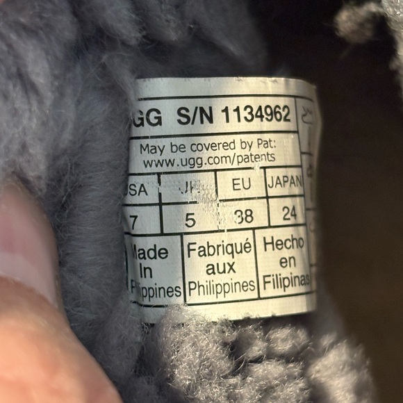 UGG Womens Classic Mini Side Logo II Boots - Lighthouse Grey Size 7 - Picture 7 of 9